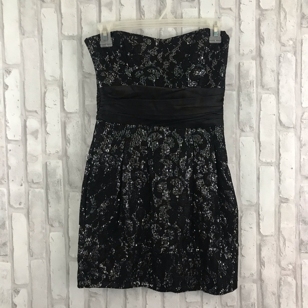 Windsor Black Strapless Dress